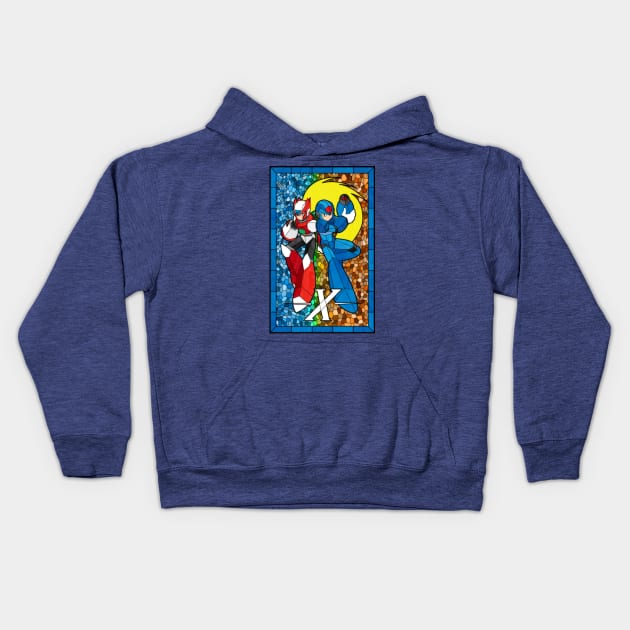 Stained Maverick Hunters Kids Hoodie by sparkmark